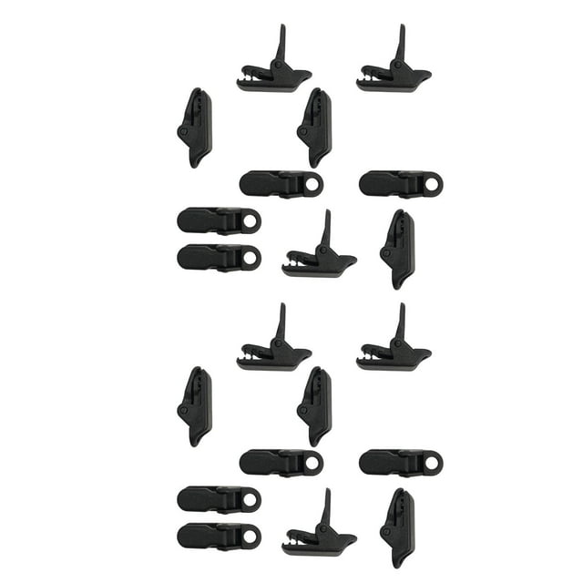 2x 10Pcs Canopies Clamps Tent Clips Canopy Buckles Tighten Tool with Hole Tarp