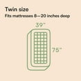 Hotel Quality Bamboo Mattress Topper Twin, Cooling Breathable, Extra