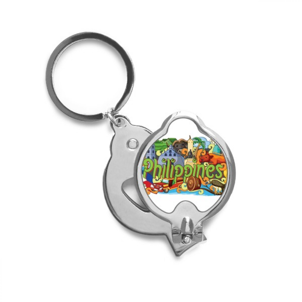 Caguen Philippine Graffiti Finger Nail Clippers Scissor Stainless Steel