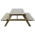 thumbnail image 5 of Yellow Pine Picnic Table with Attached Benches, 5 of 18