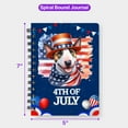 thumbnail image 5 of Patriotic Bull Terrier Celebrates 4th of July Spiral Bound Journal Bully Dog Lovers Gifts Idea 5x7in Spiral Notebook - 02009, 5 of 5