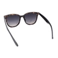 thumbnail image 4 of Womens Boyish Hipster Horn Rim Fashion Plastic Chic Sunglasses Tortoise Black - Smoke, 4 of 4
