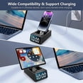thumbnail image 5 of 3 in 1 Bluetooth Speaker with Loud Alarm Clock Cell Phone Stand,Black, 5 of 5