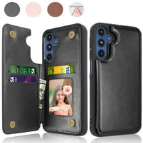 Galaxy A15 5G Case,Takfox PU Leather Folio Wallet Case with Card Slots Holder Kickstand Double Magnetic Clasp Durable Shockproof Protective Cover for Samsung A15 5G -Black