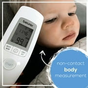 Beurer Non-Contact Infrared Thermometer, Large Illuminated Display, 60 Memory Spaces, FT90