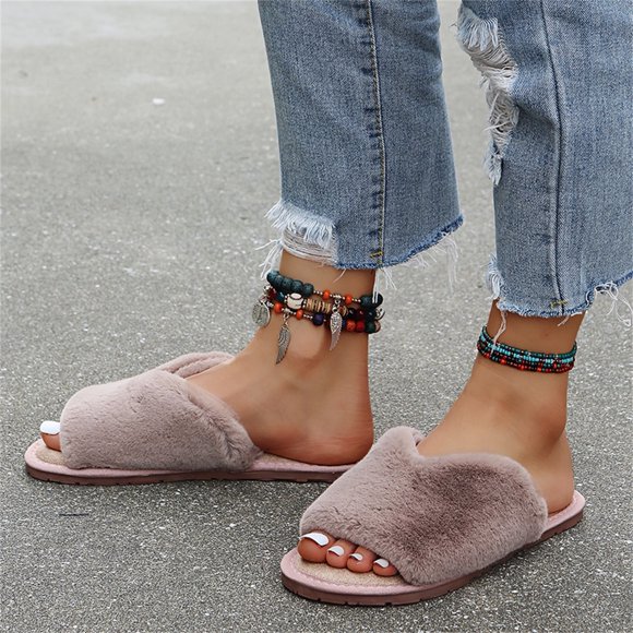 New Style Plush Slippers, Women's Home Slippers, Home Interior Plush Slippers clearance under 5