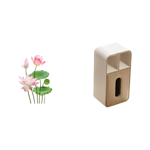 Adhesivo De Pared De PVC Retro Y Funda Rectangular Multiusos Para Caja De Pañuelos, Ideal Para Sala De Estar, Cocina, Oficina, Decoración Del Hogar.