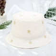 thumbnail image 3 of BENBOR Bucket Hat Flower Printed Foldable Solid Color Women Fisherman Hat for Outdoor, 3 of 8