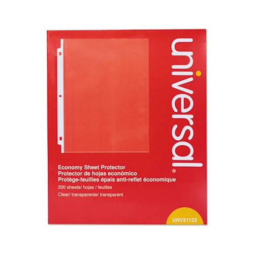Standard Sheet Protector Economy, 8 1/2 x 11, Clear, 200/Box