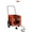 Orange, variant on vidaXL Pet Bike Trailer Bicycle Cargo Dog Stroller Oxford Fabric and Iron