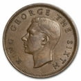 thumbnail image 2 of 1949-1952 New Zealand 1/2 Penny Hei Tiki George VI BU (Brown), 2 of 2