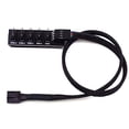 thumbnail image 1 of 4-Pin Pwm Fan Power Supply Cable 1 To 5 Splitter 5 Way Pc Case Internal Motherboard Fan Power Extension Cable Cord Wire For Computer Case 4-Pin And 3-Pin Cooling Fans, 1 of 7