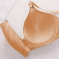 thumbnail image 5 of AINIYS Thin Fabric Bralettes Soft Cup Bra Wireless Secure Fit Bra for Women Bralette Breathable Everyday Bras Beige 42/95B, 5 of 5