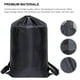 thumbnail image 4 of Mochila de poliéster resistente al agua, bolsa de lavandería, bolsa grande para guardar ropa, para viajes y acampadas, color negro, 4 of 5