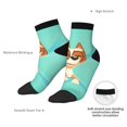 thumbnail image 6 of Silaia Bluey Print Adult Socks,Ankle Athletic Running Socks,Cushioned Breathable Low Cut Sports Tab Socks for Men and Women,Moisture-Wicking Crew Socks, 6 of 7