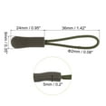 thumbnail image 2 of Uxcell Zipper Pulls Pull Head Handle Replacement Tab Tags Cord Extension for Backpacks Bags Handbags Dark Green, 2 of 5