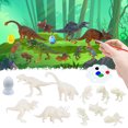 thumbnail image 4 of Gwong Juguete 47pcs / set Figuras de pintura Clear Texture Color Reconocimiento de color No irritante Pintado a mano Dinosaur Modelo Kit para niños Gwong 30009816, 4 of 6