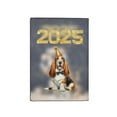 thumbnail image 2 of Happy New Year Basset Hound Welcome 2025 Balloon Firework Party Travel Passport Wallet Bassets Dog Breed Lovers Gifts Idea PU Leather Passport Holder Cover - 01014, 2 of 5