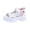 White, variant on Women's Chunky Platform Sport Sandals Adjustable Dual Buckle Straps Non Slip Cushioned Walking Outdoor Casual Shoes White 7