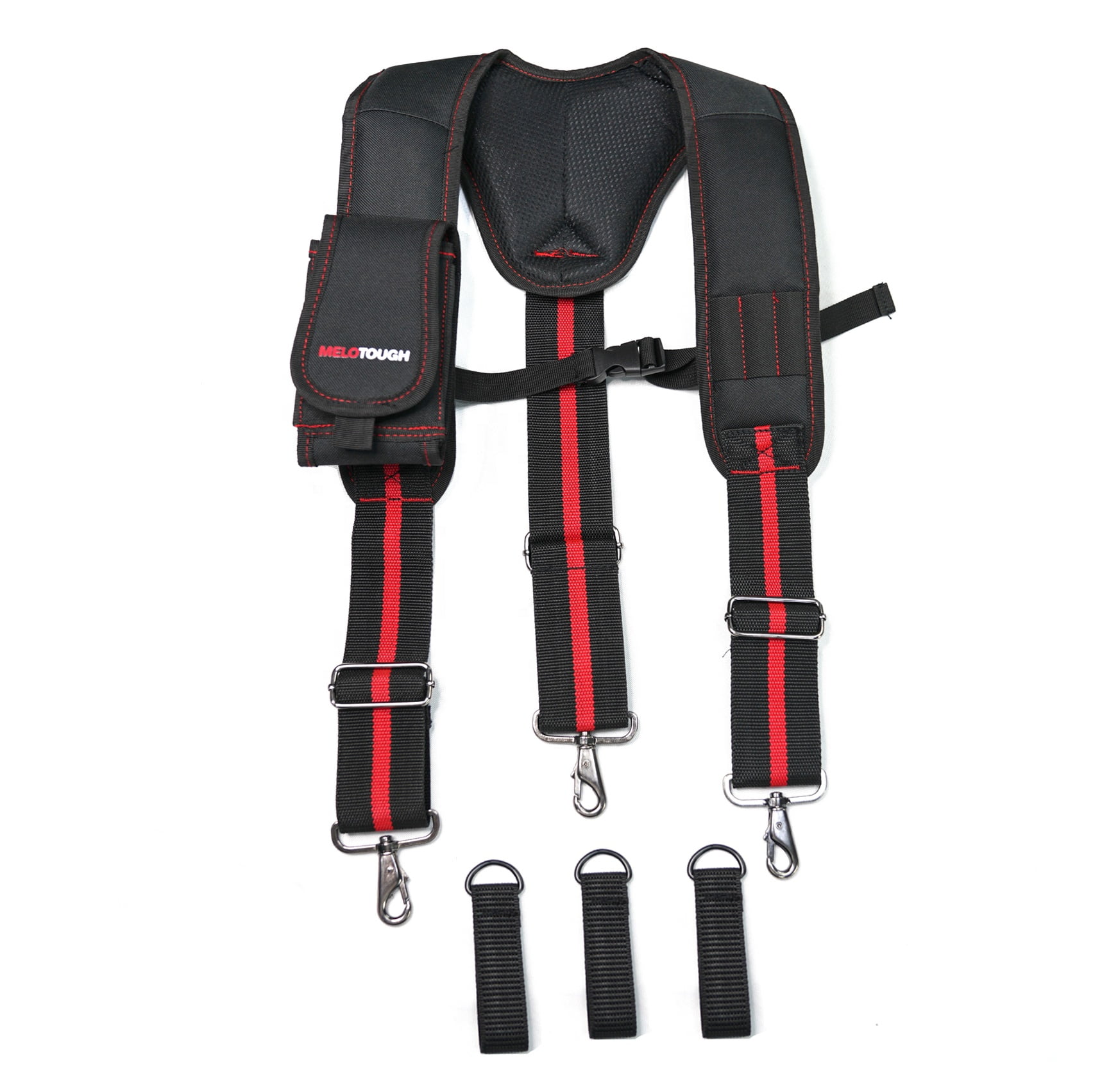 Heavy Duty Work Suspenders Tool Belt Suspenders with 3 Trigger Hook