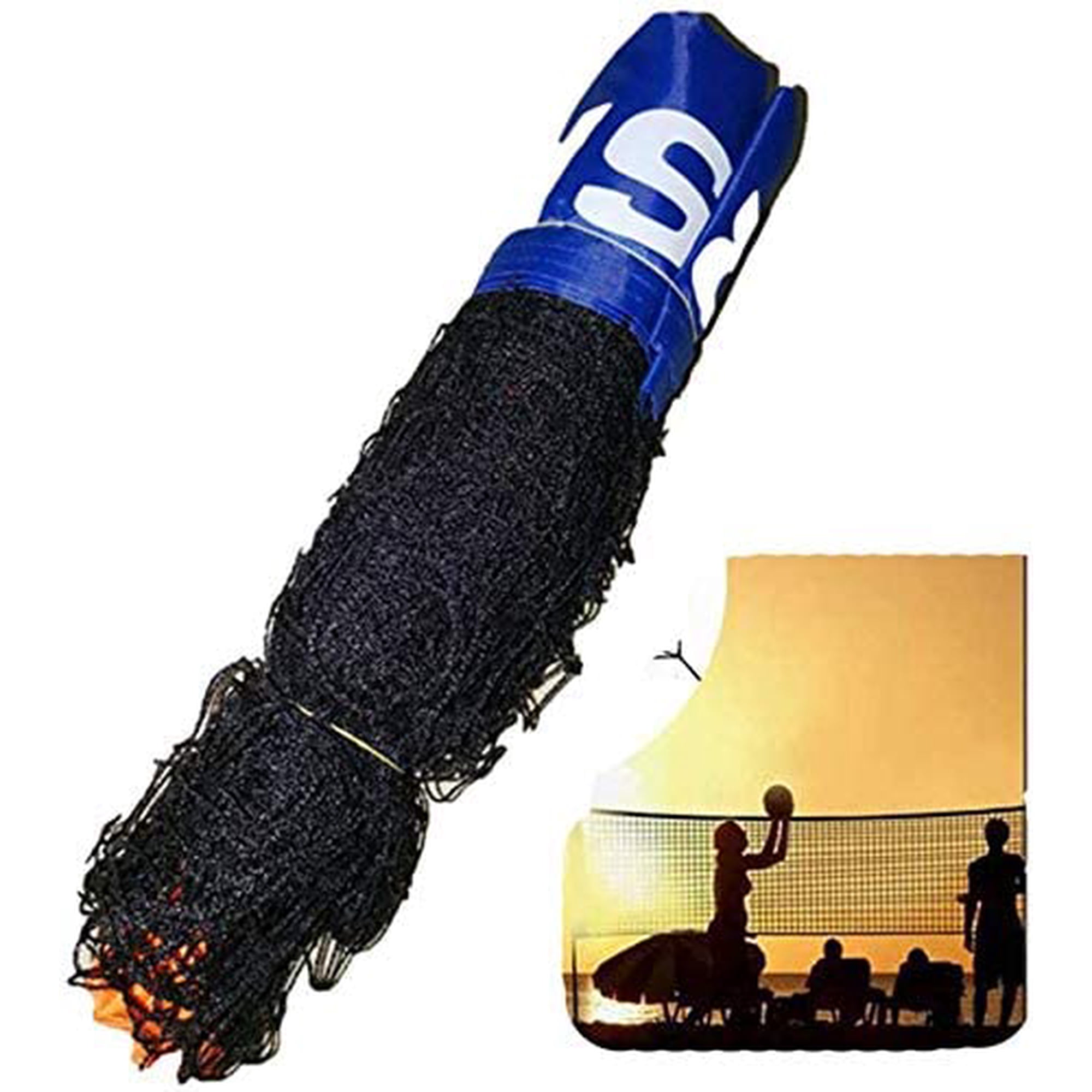 Filet De Badminton Portable 6m - Nylon Résistant Avec Poteaux Pour Badminton, Tennis, Volley, Pickleball Intérieur & Extérieur
