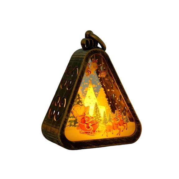 COOLHOOD Retro Christmas Night Light Retro LED Desk Lamp With Touch Control For Holiday Homes Decors Warm White Lighting