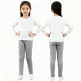thumbnail image 4 of XXWXYD Girls Fleec𝖾 Lined Leggings Thick Sher𝗉a Warm Sweatpants Kids Stretc𝗁y Elastic Waisted Winter Cozy Soft Tights Thermal Insulated Pants, 4 of 7
