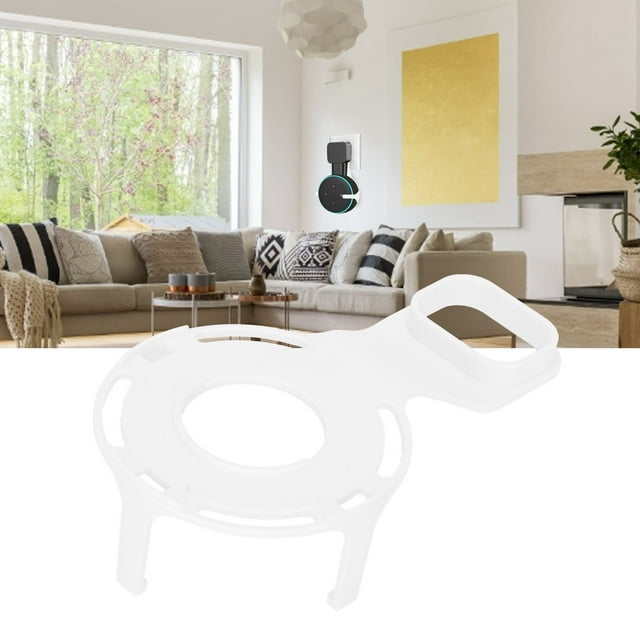 Support Mural pour Haut-Parleur Intelligent, Support Mural Robuste Gain de Place Installation Facile Matériau ABS pour Accessoires de Haut-Parleur Noir,Blanc