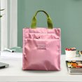 thumbnail image 1 of WIZUTIZ Contrast Color Built-in Cup Portable Lunch Box Student Work Portable Lunch Bag Remedial File Bag Mommy Home Gadgets Novelty, 1 of 5