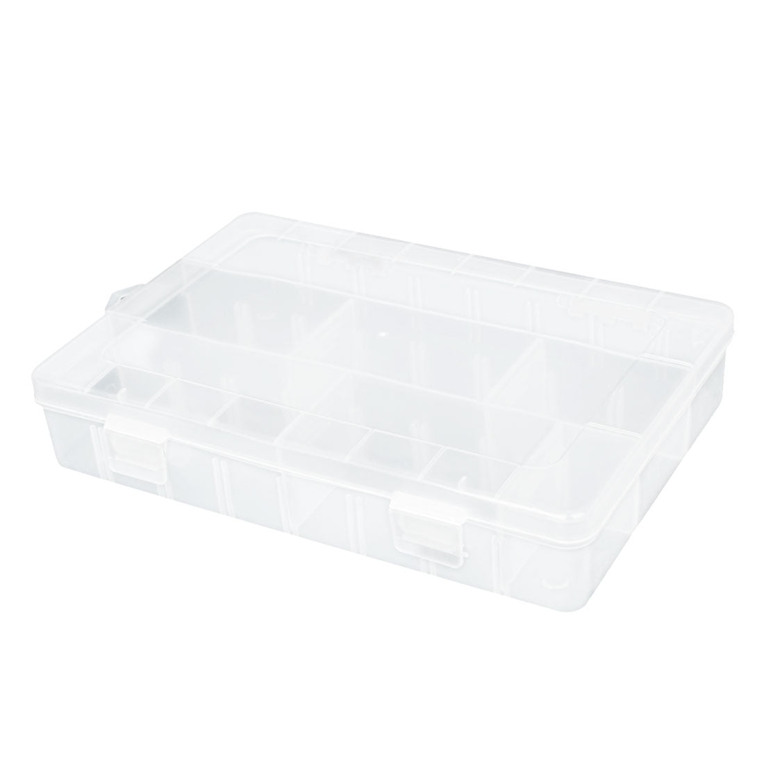 Plastic Rectangular Transparent Storage Box Jewelry Cassette Container Case_Box 
