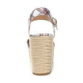 thumbnail image 3 of Journee Womens Pearrl Wedge Heel Espadrille Sandals, 3 of 9