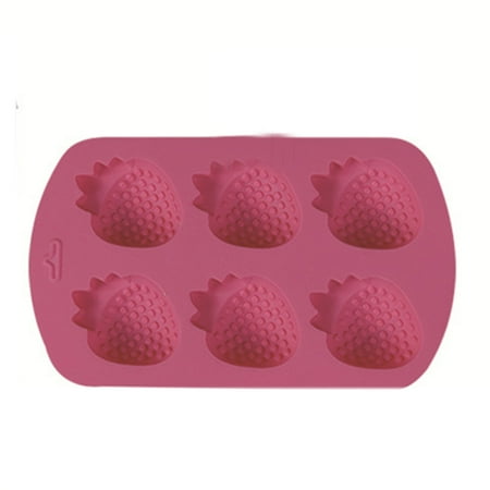 

6-Cavity 3D Fruit Silicone Mold Soap Cake Chocolate Making Mousse Dessert Pastry Mould Decorating Tools Kitchen Supplies