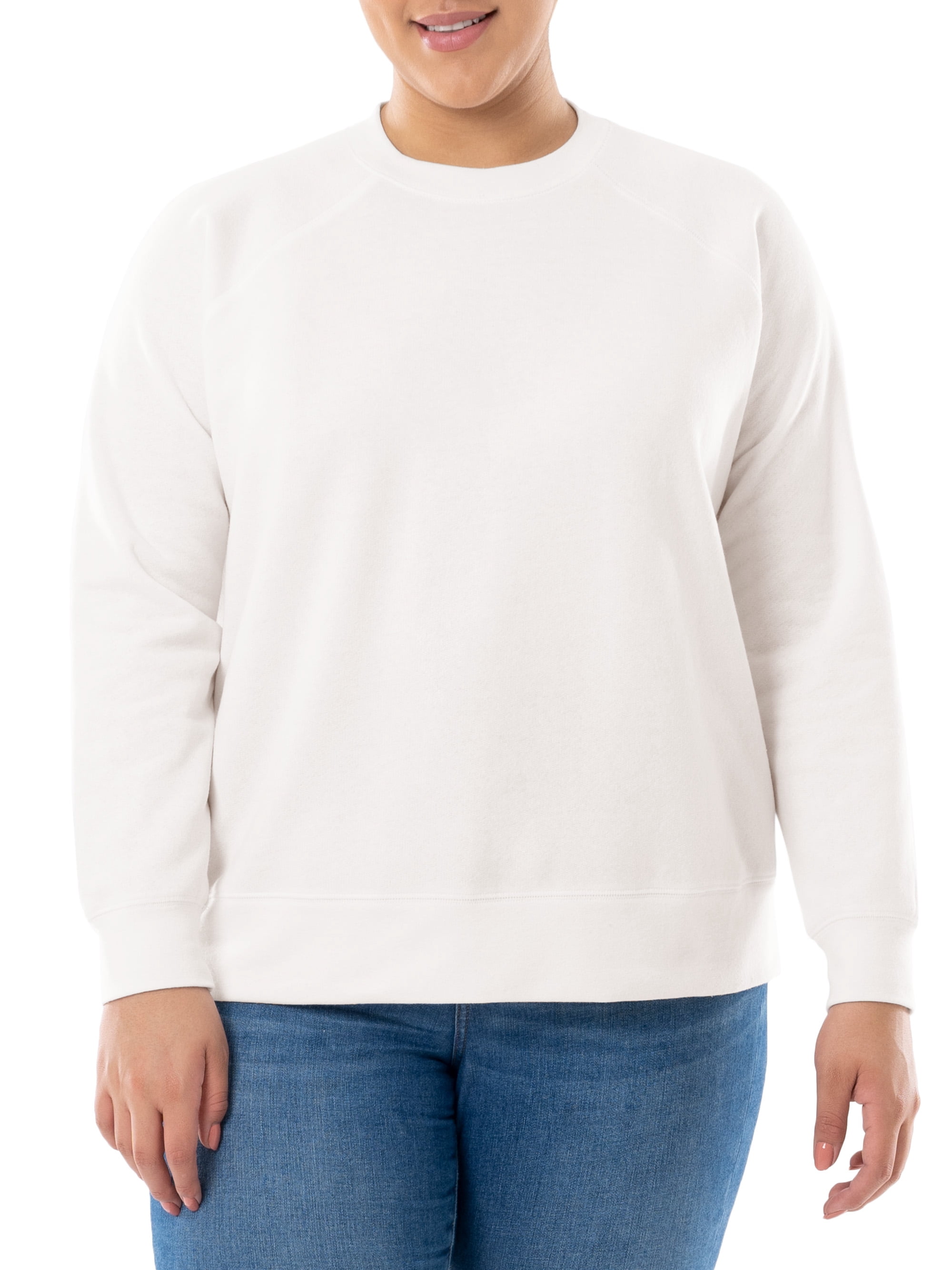 Terra & Sky Women's Plus Size Fleece Sweatshirt and Sweatpants Set, 2-Piece