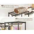 thumbnail image 7 of Clothes Rack Loads 725LBS, Heavy Duty Closet Garment Rack 13.9" D x 70.6" W x 77" H，Black, 7 of 7