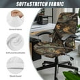 thumbnail image 5 of Xixirimido Retro Forest Camo Print Office Chair Covers, Stretch Computer Chair Cover, Universal Boss Chair Covers Rotating Chair High Back Chair Slipcover for Home Office, Large, 5 of 6