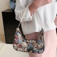thumbnail image 4 of Bolso de compras de moda para mujer, bolso para axilas de oso Kawaii para regalo (cinturón de perla marrón) Sywqhk Para Estrenar, 4 of 8