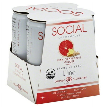 SOCIAL Organic Coconut 4pk.
