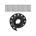 thumbnail image 4 of Borde de jardín, borde de jardín en espiral con estacas, paisajismo, borde de jardín 10 cm negro, 4 of 9