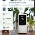 thumbnail image 3 of Levoit Smart Cool and Warm Mist Top Fill Humidifier with Aromatherapy, 4.5L, OasisMist LV450S, Wood, 3 of 11
