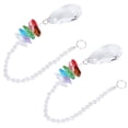 thumbnail image 4 of 2 uds. De prismas de bolas de cristal de 50mm, adorno colgante, colgantes de cristal para decoración de coche, hogar, oficina, jardín, cuentas octogonales coloridas, 4 of 14