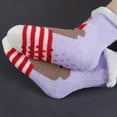 thumbnail image 5 of Kmdttou Womens Wool Socks Winter Warm Women's Casual Winter Home Non-slip Plush Warm Thick Warm Socks, 5 of 7