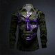 thumbnail image 1 of Camiseta con botones y diseño de diseñador de moda suave cómoda y moderna con diseño de máscara dorada máscara morada y máscara negra patrón HD, 1 of 6
