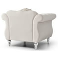 thumbnail image 6 of Glory Furniture Hollywood Velvet Chair in Ivory, 6 of 6