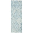 thumbnail image 5 of SAFAVIEH Micro-Loop Aiden Leaves Area Rug, Light Blue/Ivory, 4' x 6', 5 of 10