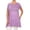 Lavender, variant on Women's Casual Solid Color Short Sleeve Tunic Top With Pockets