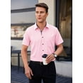 thumbnail image 4 of sogami Stretch Short Sleeve Dress Shirt Regular Fit Business Shirts for Men, 4 of 8
