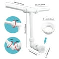 thumbnail image 5 of Waterfall Pool Spray Pool Fountain Pool Sprayer Hydrodynamic Adjustable Aerator Swimming Pool Waterfall For 1.5 Inch Interface (white), 5 of 5