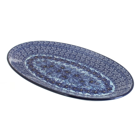 Blue Rose Polish Pottery Joanna Oval Platter