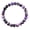 Natural Black Purple White Stone, variant on Black Onyx Healing Crystal Bracelet for Women Men, 8mm Natural Gemstone Stretch Beaded Bracelet for Protection, Strength, Grounding, Negative Energy Shield, Meditation Gift