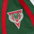 thumbnail image 4 of Men's Mitchell & Ness White Milwaukee Bucks 2013/14 Swingman Shorts, 4 of 4